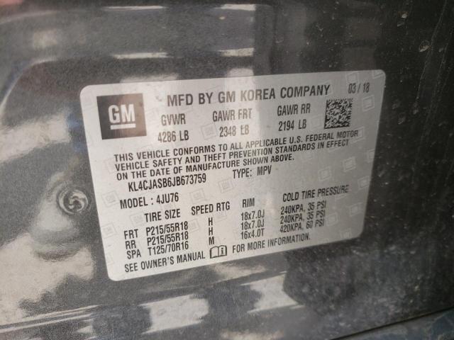 Photo 10 from auction – 2018 BUICK ENCORE PRE with VIN KL4CJASB6JB673759