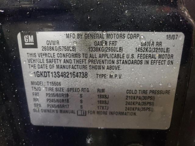 Photo 10 from auction – 2008 GMC ENVOY with VIN 1GKDT13S482164738