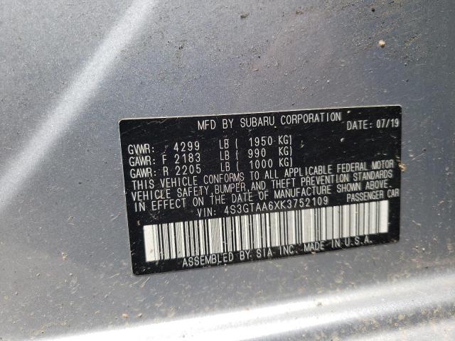 Photo 10 from auction – 2019 SUBARU IMPREZA with VIN 4S3GTAA6XK3752109