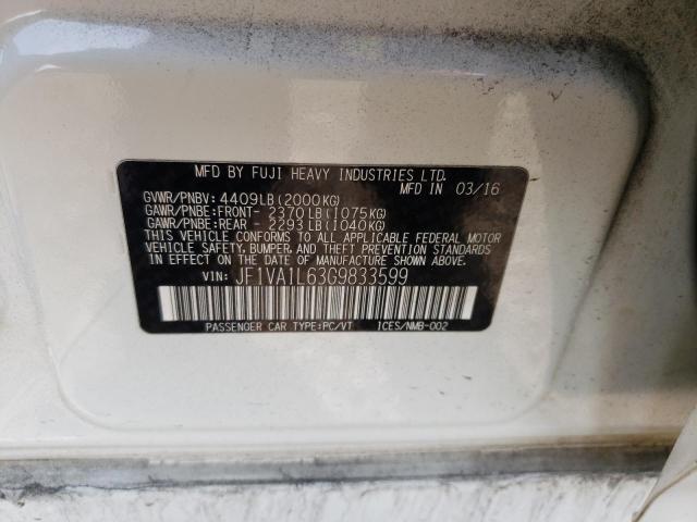 Photo 10 from auction – 2016 SUBARU WRX LIMITE with VIN JF1VA1L63G9833599