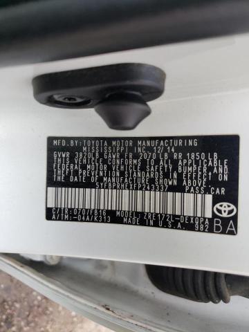 Photo 10 from auction – 2015 TOYOTA COROLLA EC with VIN 5YFBPRHEXFP243337