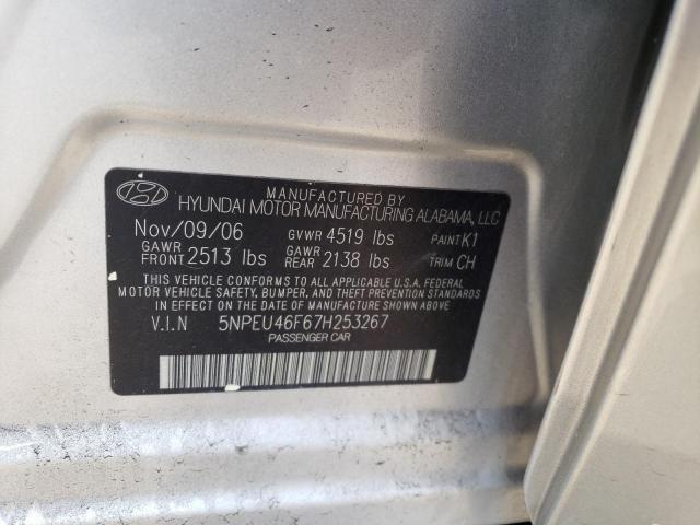 Photo 10 from auction – 2007 HYUNDAI SONATA with VIN 5NPEU46F67H253267