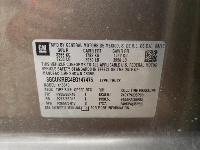 Photo 10 from auction – 2014 CHEVROLET SILVERADO with VIN 3GCUKREC4EG147475