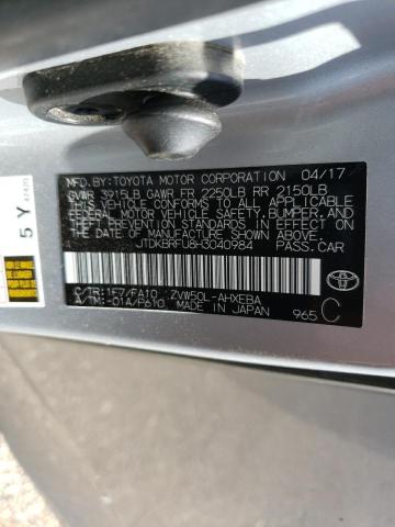 Photo 10 from auction – 2017 TOYOTA PRIUS with VIN JTDKBRFU8H3040984