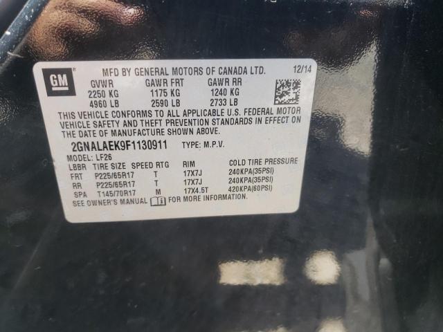 Photo 10 from auction – 2015 CHEVROLET EQUINOX LS with VIN 2GNALAEK9F1130911