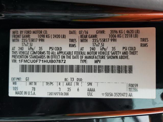 Photo 10 from auction – 2017 FORD ESCAPE S with VIN 1FMCU0F71HUB07872