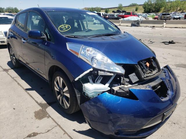 NISSAN LEAF S 2017 with VIN 1N4BZ0CP1HC300363 - Photo from auction
