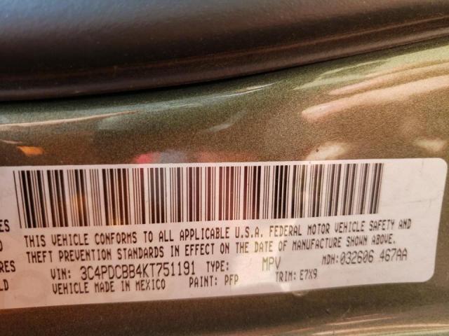 Photo 10 from auction – 2019 DODGE JOURNEY SE with VIN 3C4PDCBB4KT751191
