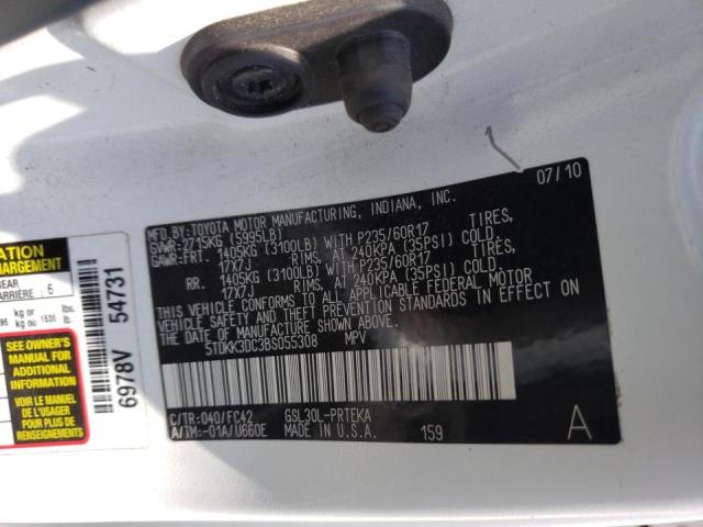 Photo 10 from auction – 2011 TOYOTA SIENNA LE with VIN 5TDKK3DC3BS055308