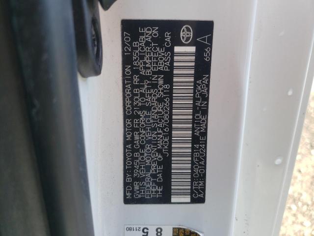 Foto 10 de la subasta – 2008 TOYOTA SCION con VIN JTKDE167080266118