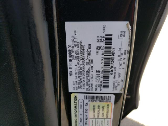 Photo 10 from auction – 2014 FORD FUSION SE with VIN 3FA6P0H73ER140936