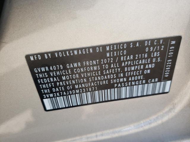 Photo 10 from auction – 2013 VOLKSWAGEN JETTA BASE with VIN 3VW2K7AJ9DM231871