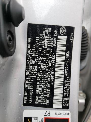 Photo 10 from auction – 2014 TOYOTA CAMRY L with VIN 4T4BF1FK5ER345371
