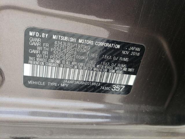 Photo 10 from auction – 2017 MITSUBISHI OUTLANDER with VIN JA4AP3AU5HZ018823