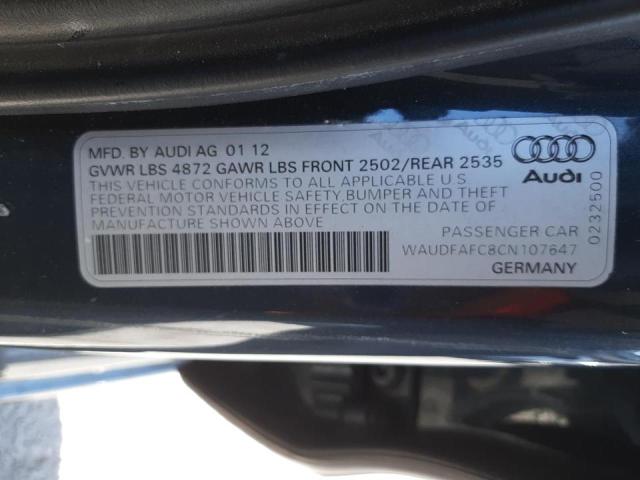 Photo 10 from auction – 2012 AUDI A6 PREMIUM with VIN WAUDFAFC8CN107647