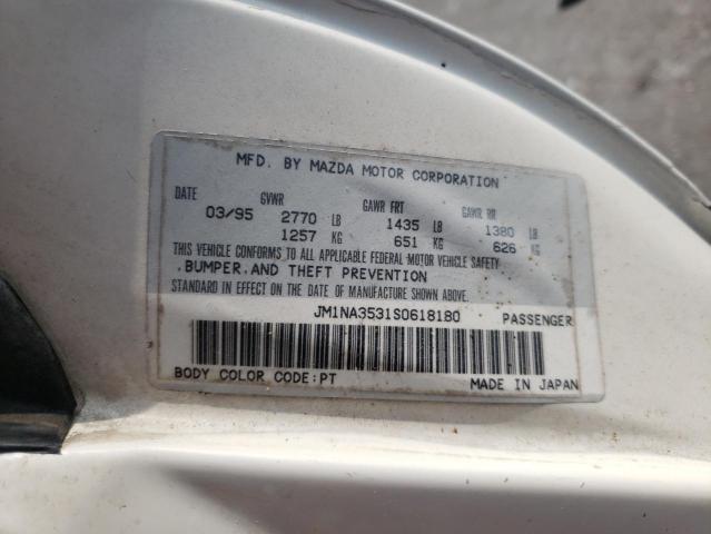Photo 10 from auction – 1995 MAZDA MX-5 MIATA with VIN JM1NA3531S0618180