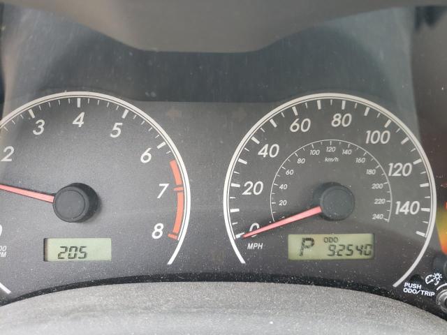 Photo 8 from auction – 2009 TOYOTA COROLLA BA with VIN 1NXBU40E69Z008556