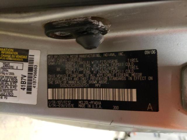 Photo 10 from auction – 2006 TOYOTA SIENNA CE with VIN 5TDZA23C26S550151