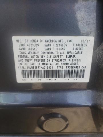 Photo 10 from auction – 2017 ACURA ILX PREMIU with VIN 19UDE2F77HA012804