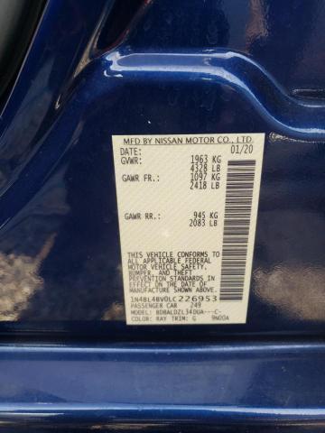 Photo 10 from auction – 2020 NISSAN ALTIMA S with VIN 1N4BL4BV0LC226953