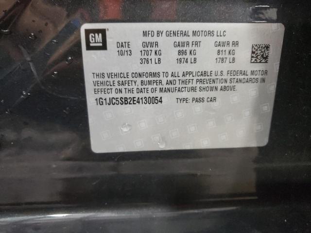 Photo 10 from auction – 2014 CHEVROLET SONIC LT with VIN 1G1JC5SB2E4130054