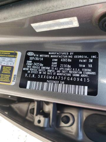 Photo 10 from auction – 2015 KIA OPTIMA LX with VIN 5XXGM4A75FG409415