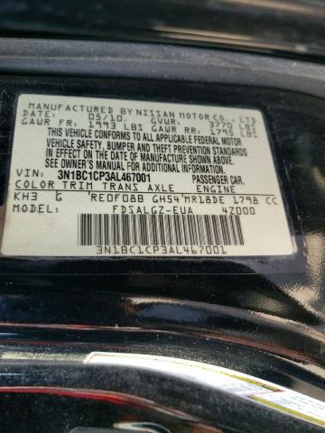 Photo 10 from auction – 2010 NISSAN VERSA S with VIN 3N1BC1CP3AL467001