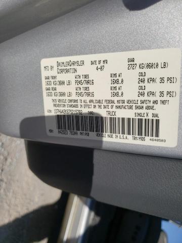 Photo 10 from auction – 2007 DODGE DAKOTA SLT with VIN 1D7HW42K67S215782