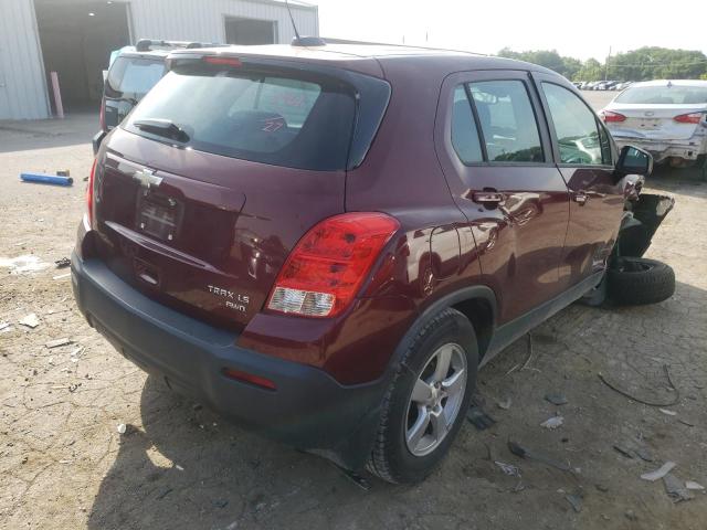Фото 4 с аукциона – 2016 CHEVROLET TRAX LS с VIN 3GNCJNSB7GL228961