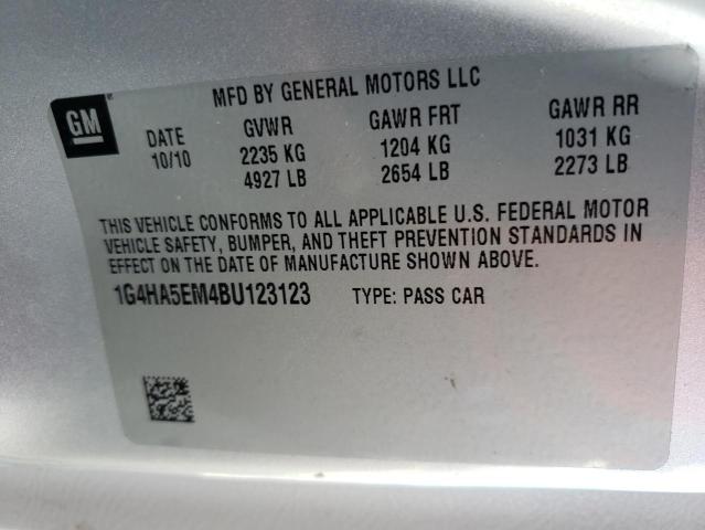 Photo 10 from auction – 2011 BUICK LUCERNE CX with VIN 1G4HA5EM4BU123123