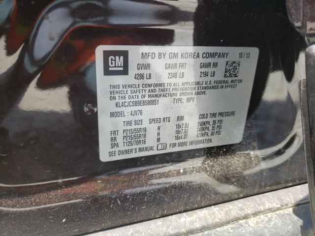 Photo 10 from auction – 2014 BUICK ENCORE with VIN KL4CJCSB9EB580851