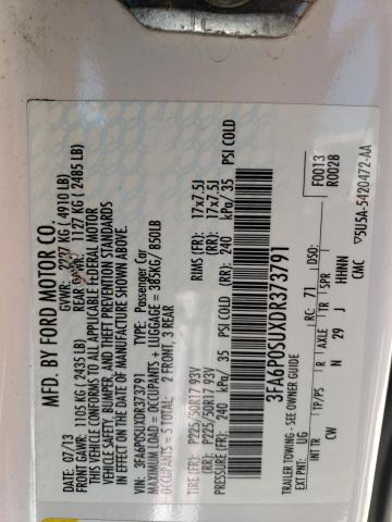 Photo 10 from auction – 2013 FORD FUSION TIT with VIN 3FA6P0SUXDR373791