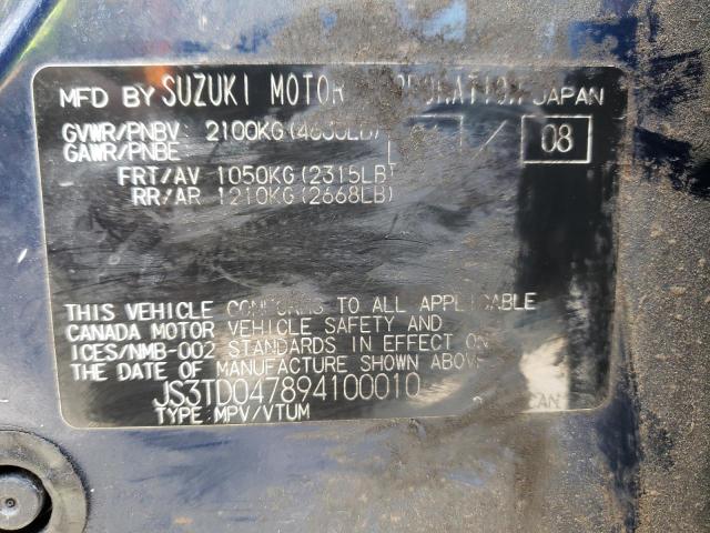 Photo 10 from auction – 2009 SUZUKI GRAND VITA with VIN JS3TD047894100010