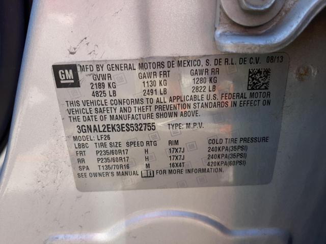 Photo 10 from auction – 2014 CHEVROLET CAPTIVA LS with VIN 3GNAL2EK3ES532755