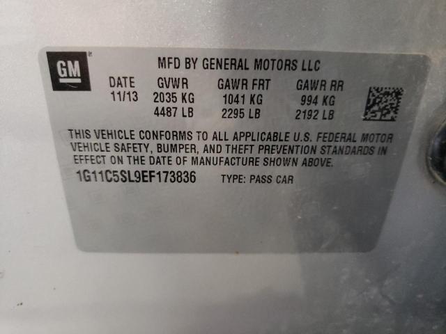 Photo 10 from auction – 2014 CHEVROLET MALIBU 1LT with VIN 1G11C5SL9EF173836