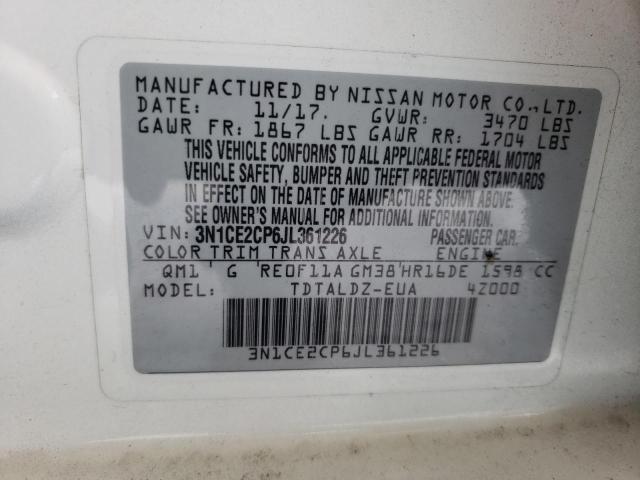 Photo 10 from auction – 2018 NISSAN VERSA NOTE with VIN 3N1CE2CP6JL361226