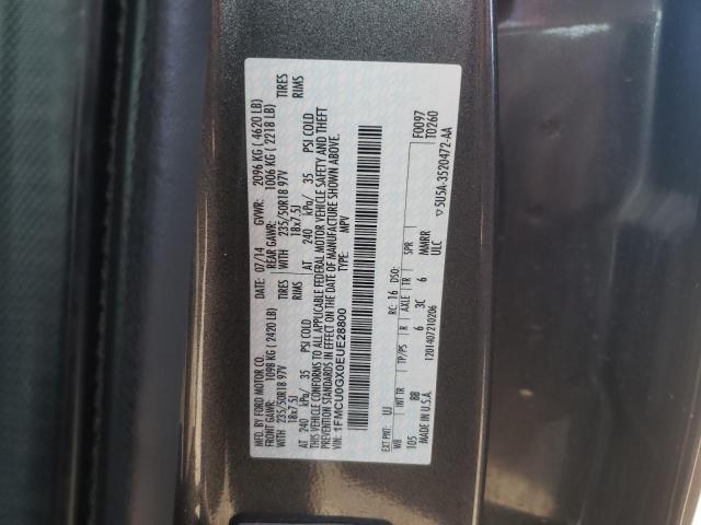 Photo 10 from auction – 2014 FORD ESCAPE SE with VIN 1FMCU0GX0EUE28800
