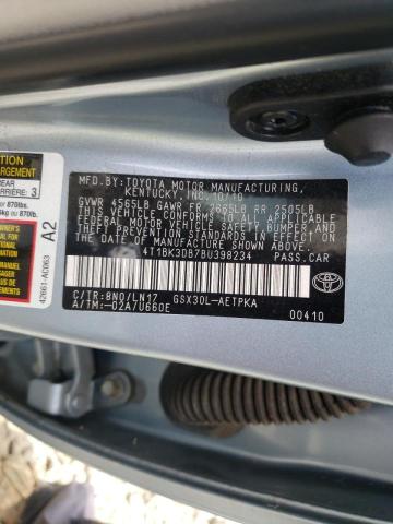 Photo 10 from auction – 2011 TOYOTA AVALON BAS with VIN 4T1BK3DB7BU398234