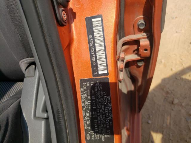 Photo 10 from auction – 2009 KIA RIO 5 SX with VIN KNADE243X96532978
