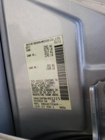 Photo 10 from auction – 2011 NISSAN ALTIMA BAS with VIN 1N4AL2AP3BN465225
