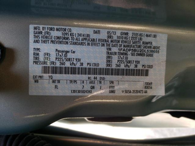 Photo 10 from auction – 2013 FORD C-MAX SEL with VIN 1FADP5BU2DL538655