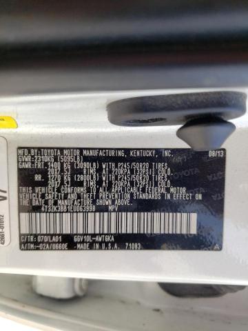 Photo 10 from auction – 2014 TOYOTA VENZA LE with VIN 4T3ZK3BB1EU063998