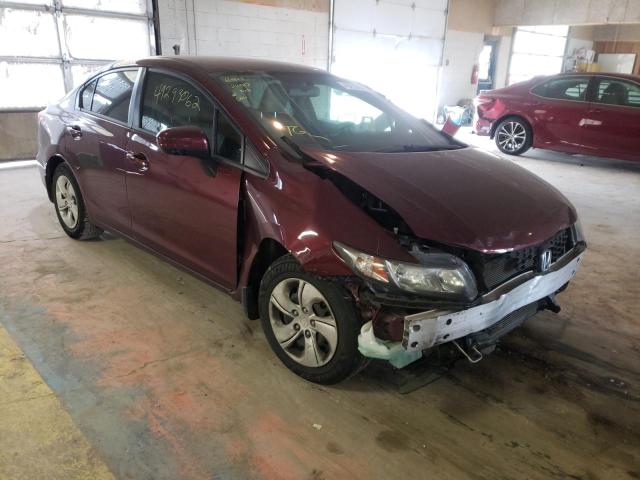 HONDA CIVIC LX 2014 with VIN 19XFB2F54EE070652 - Photo from auction