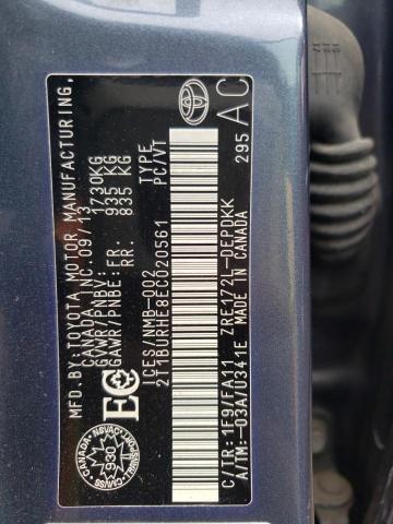 Photo 10 from auction – 2014 TOYOTA COROLLA L with VIN 2T1BURHE8EC020561