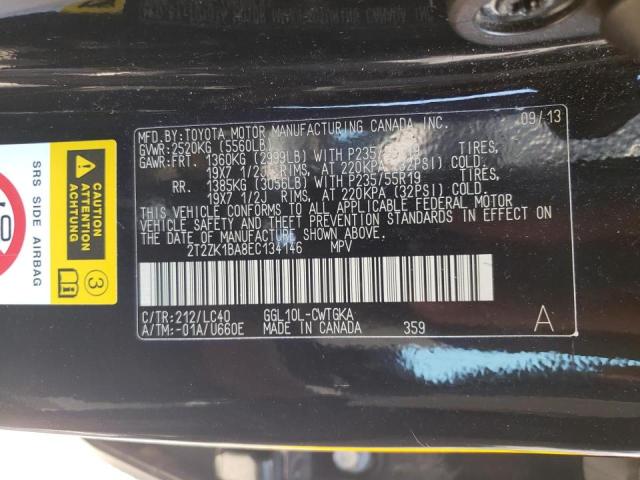 Photo 10 from auction – 2014 LEXUS RX 350 with VIN 2T2ZK1BA8EC134146