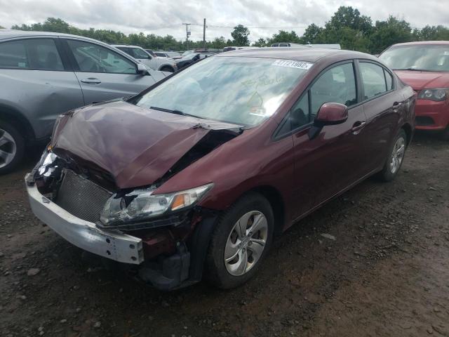 Photo 2 from auction – 2013 HONDA CIVIC LX with VIN 2HGFB2F56DH595958