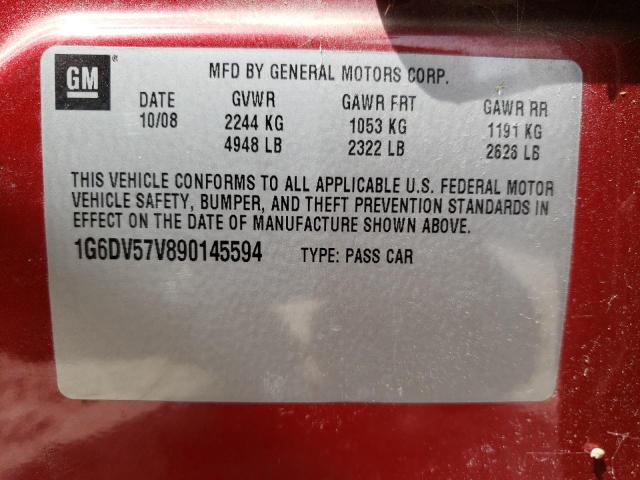 Photo 10 from auction – 2009 CADILLAC 200 with VIN 1G6DV57V890145594