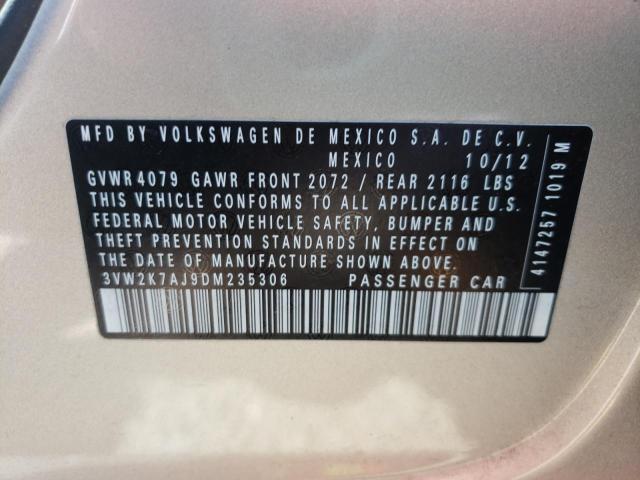 Photo 10 from auction – 2013 VOLKSWAGEN JETTA BASE with VIN 3VW2K7AJ9DM235306
