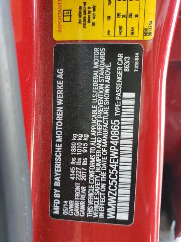 Photo 10 from auction – 2014 MINI COOPER S C with VIN WMWZC5C54EWP40865