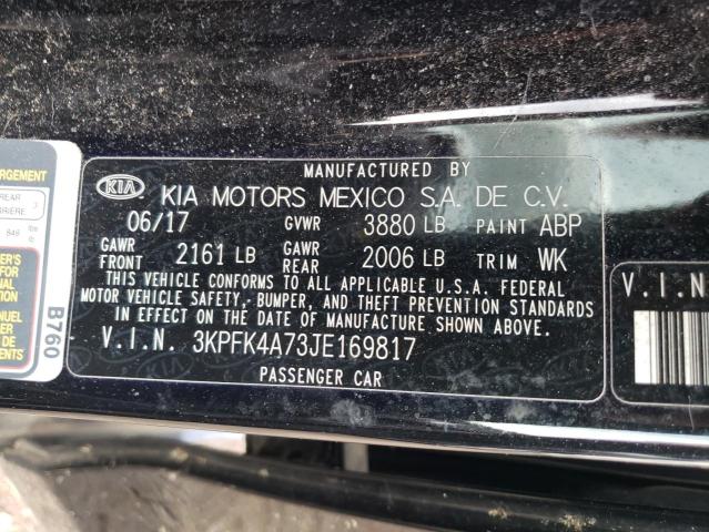 Photo 10 from auction – 2018 KIA FORTE LX with VIN 3KPFK4A73JE169817